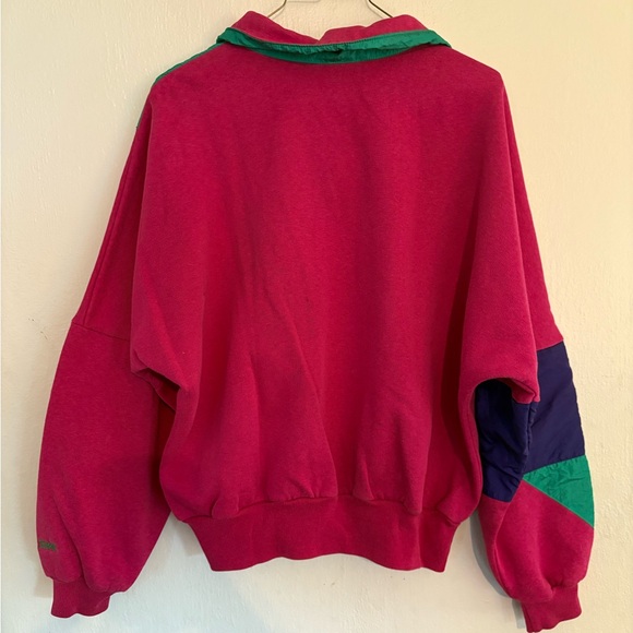 Vintage Multicolor Women's Sweater with Cowl Neck - Picture 2 of 3